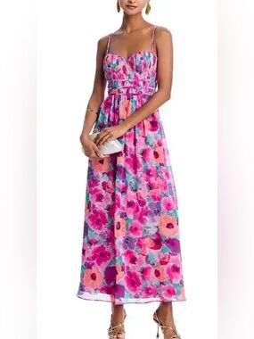 Aqua by Bloomingdale’s Floral Boho Maxi Dress